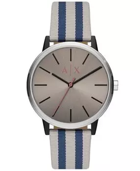 Мужские кварцевые текстильные часы Multi Pro-Planet с тремя стрелками, 42 мм Armani Exchange
