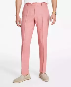 Мужские льняные брюки современного кроя Tommy Hilfiger, красный
