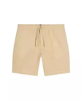 Мужские льняные шорты с хлопком и шнурком Ben Sherman, коричневый/бежевый