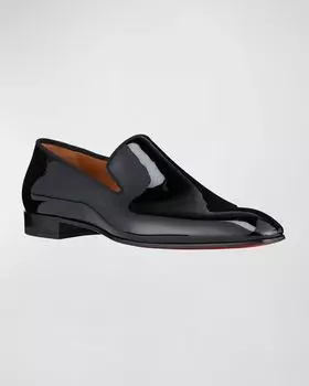 Мужские лакированные лоферы Dandelion Christian Louboutin, цвет Black