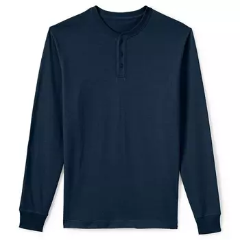 Мужские Lands' End Super-T Henley, цвет Radiant Navy