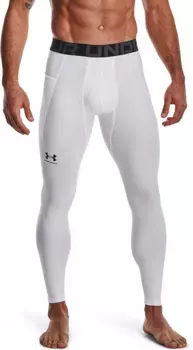 Мужские леггинсы Under Armour HeatGear Armor, белый/черный