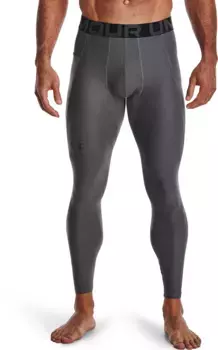 Мужские леггинсы Under Armour HeatGear Armor, цвет Carbon Heather/Black