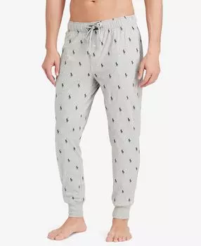 Мужские легкие хлопковые пижамные брюки с логотипом Polo Ralph Lauren