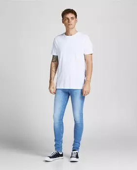 Мужские легкие потертые джинсы Jack & Jones, синий