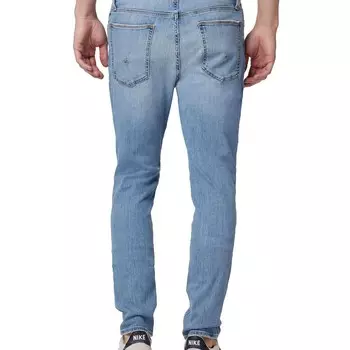 Мужские легкие потертые джинсы скинни со средней посадкой Hudson, цвет Hamilton