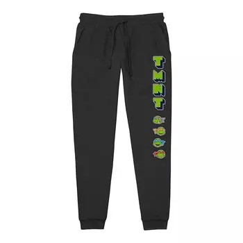 Мужские легкие спортивные брюки с рисунком Teenage Mutant Ninja Turtles OG Team Licensed Character, черный