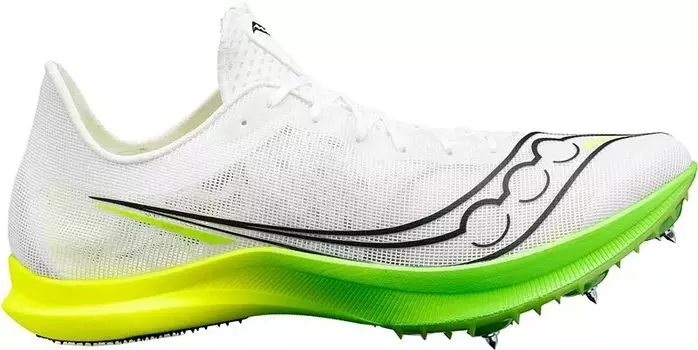 Мужские легкоатлетические кроссовки Saucony Endorphin Cheetah, белый/зеленый