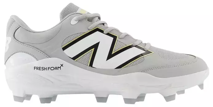 Мужские литые бейсбольные бутсы New Balance Fresh Foam X 3000 V7, серый/белый