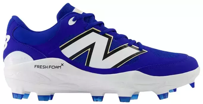 Мужские литые бейсбольные бутсы New Balance Fresh Foam X 3000 V7, цвет Royal/White