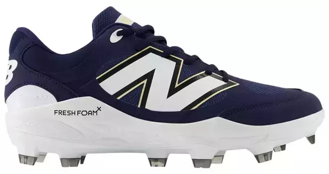 Мужские литые бейсбольные бутсы New Balance Fresh Foam X 3000 V7, темно-синий/белый