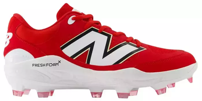 Мужские литые бейсбольные бутсы New Balance Fresh Foam X 3000 V7, красный/белый
