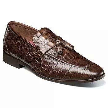 Мужские лоферы без шнуровки Franz Moc Toe Stacy Adams, цвет cognac