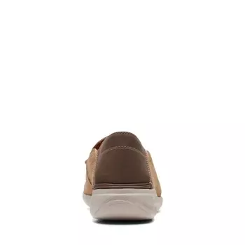 Мужские лоферы Gorwin Step в цвете темного песка Clarks