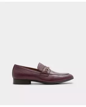 Мужские лоферы из красной кожи с круглым носком Aldo, бордо