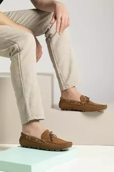 Мужские лоферы из натуральной кожи 131986 N3021 2 Корица Ziya Ayakkab