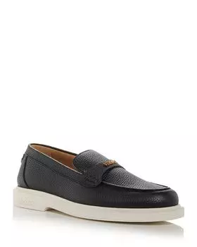 Мужские лоферы с логотипом Versace, черный