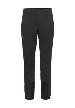 Мужские лыжные брюки Larice Softshell, устойчивые к истиранию VAUDE, черный