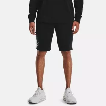 Мужские махровые шорты Rival Under Armour, черный