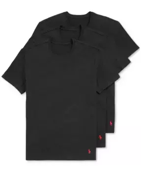 Мужские майки-борцовки 3D Flex Cooling с круглым вырезом, 3 шт Polo Ralph Lauren, черный