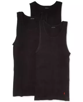 Мужские майки классического кроя, 3 шт Polo Ralph Lauren, черный