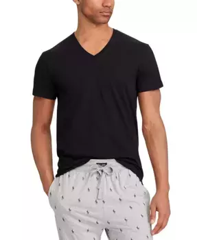 Мужские майки с V-образным вырезом Big and Tall, 3 шт Polo Ralph Lauren, черный