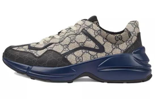 Кроссовки GUCCI Rython GG Grey Navy