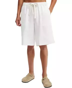 Мужские мешковатые льняные шорты COTTON ON, белый
