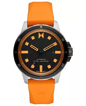 Мужские минималистичные спортивные автоматические часы с оранжевым силиконовым ремешком, 45 мм MVMT