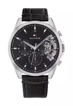 Мужские многофункциональные часы Baker 1710449 TOMMY HILFIGER, черный