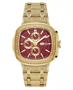 Мужские многофункциональные часы Heist из нержавеющей стали с позолотой 18 карат, 45 мм Jbw, золото