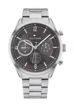 Мужские многофункциональные часы Мэтью 1791943 TOMMY HILFIGER, серебро