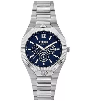 Мужские многофункциональные часы Versus By Versace Echo Park с браслетом из нержавеющей стали, серебро