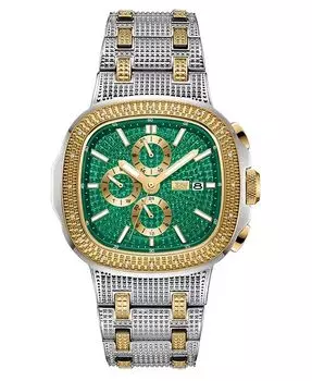 Мужские многофункциональные двухцветные часы Heist из нержавеющей стали, 45 мм Jbw, серебро