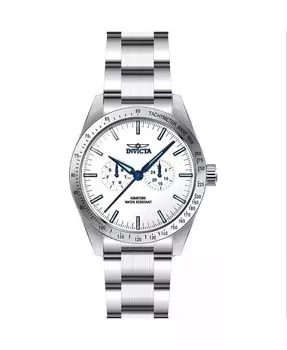 Мужские многофункциональные кварцевые часы 45975 с белым циферблатом Invicta, белый