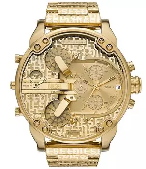 Мужские многофункциональные золотистые часы Diesel с хронографом Mr. Daddy 2.0 из нержавеющей стали, золотой
