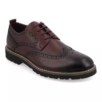 Мужские модельные туфли из пеноматериала Vance Co. Campbell Tru Comfort с кончиками крыльев, цвет Bordeaux
