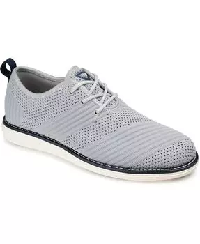 Мужские модельные туфли Novak широкой ширины Tru Comfort из пенопласта со шнуровкой и круглым носком Vance Co., серый