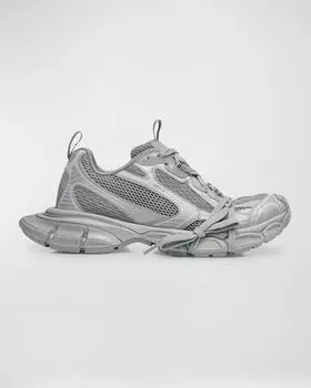 Мужские модные кроссовки со светоотражающей сеткой 3XL Balenciaga, цвет 1281 Grey