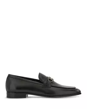 Мужские мокасины Balty с орнаментом Gancini Ferragamo, черный
