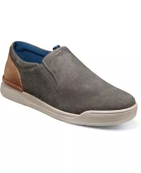 Мужские мокасины без шнуровки kore tour 2.0 с простым носком Nunn Bush, серый