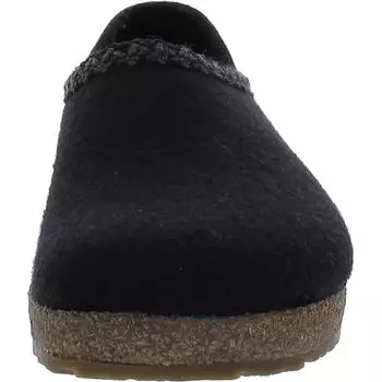 Мужские мокасины из фактурной овчины Haflinger, черный