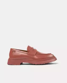 Мужские мокасины из гладкой кожи Camper, красный
