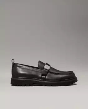 Мужские мокасины с пряжкой Calvin Klein, чёрный