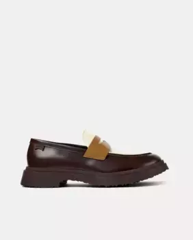 Мужские мокасины Walden Twins из гладкой кожи Camper, коричневый
