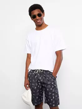 Мужские морские шорты до колен с принтом LCW SWIMWEAR