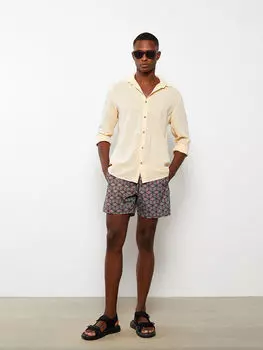 Мужские морские шорты до колен с принтом LCW SWIMWEAR