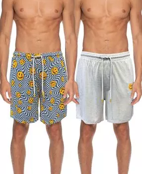 Мужские мягкие шорты Americana на шнурке, упаковка из 2 шт. Joe Boxer