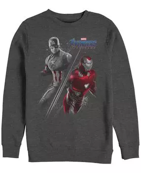 Мужские мстители marvel эндшпиль железный человек капитан америка сплит, флис с воротником-стойкой Fifth Sun, мульти