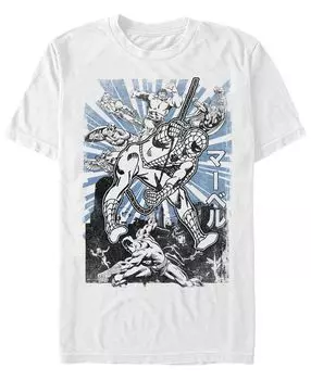 Мужские мстители marvel, классические кандзи человека-паука, футболка с коротким рукавом Fifth Sun, белый